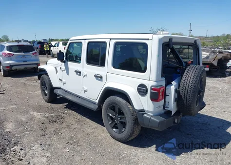 2021 Jeep Wrangler Unlimited Sahara Altitude 4X4 from USA, damaged, VIN 1C4HJXEN2MW528137